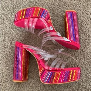 Jeffrey Campbell Rhinestone Platforms